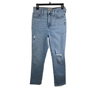 Madewell The Perfect Vintage Mom Jean in Coney Wash: Destroyed Edition